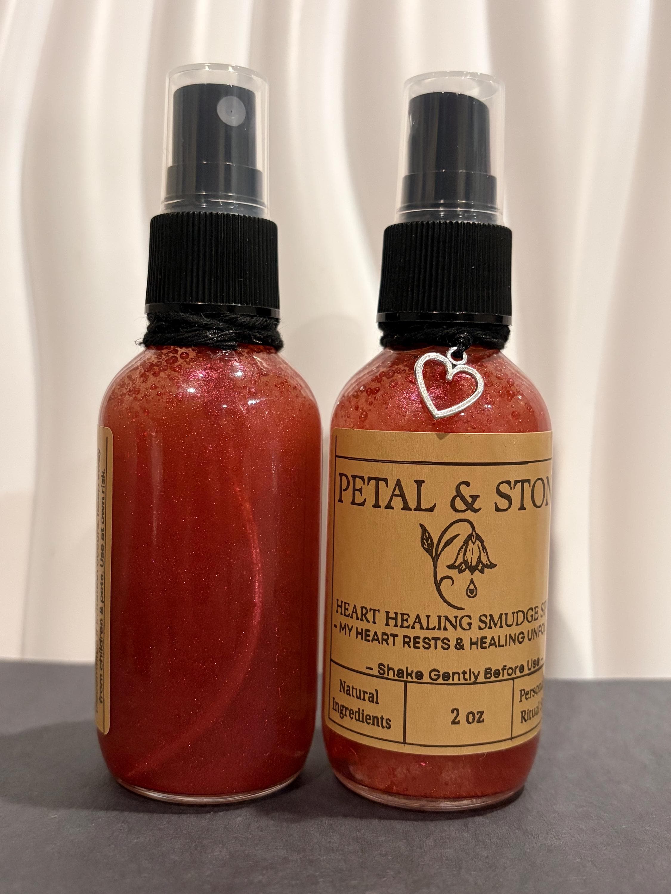 Petal and Stone | Heart Healing Smudge Spray | Rose, Chamomile, Neroli (2oz Ritual Spray)