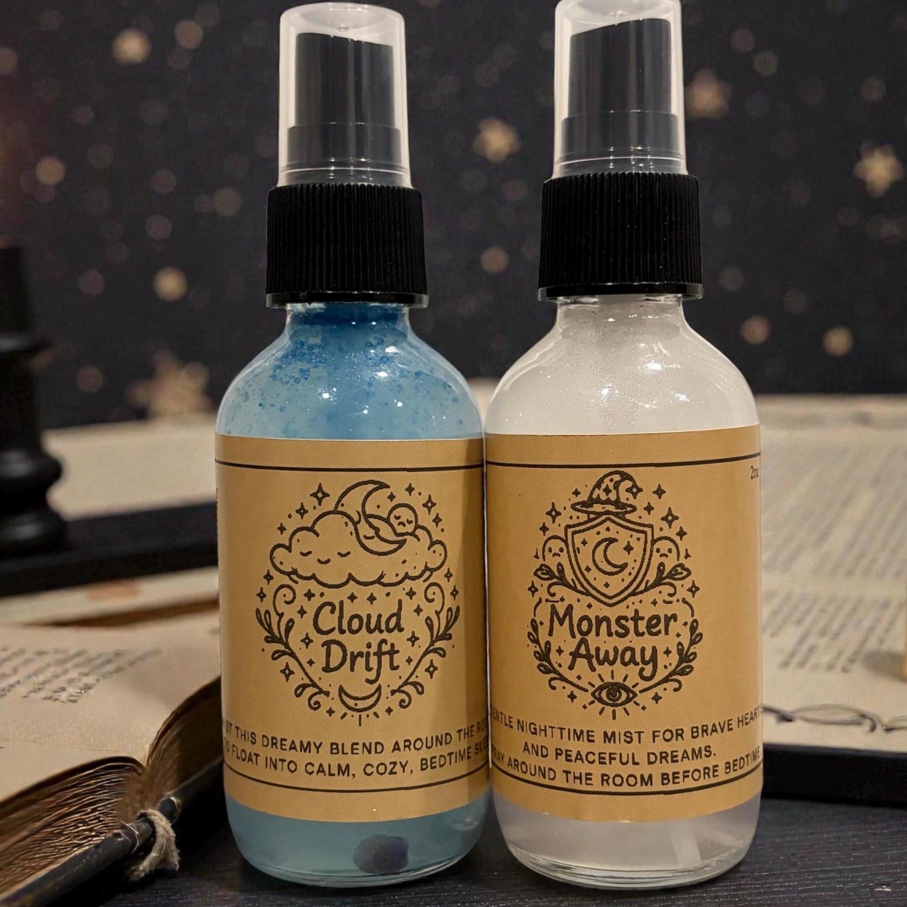 Kids Aromatherapy Spray Set | Monster Away & Cloud Drift, Bedtime Ritual