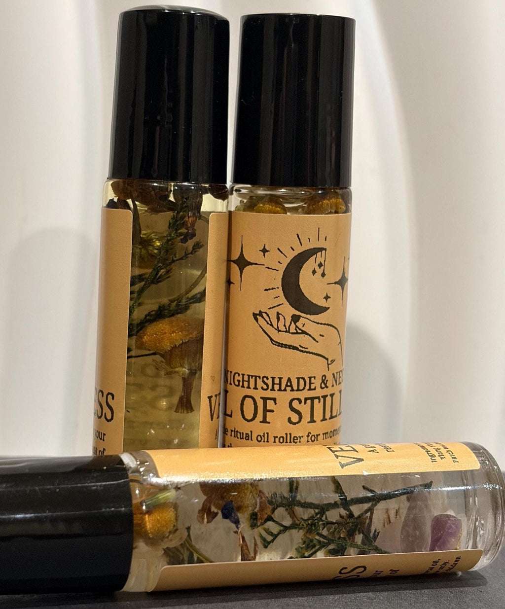 Veil of Stillness | Calming Essential Oil Roller | Lavender, Chamomile, Bergamot, Ylang Ylang
