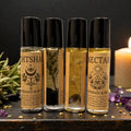 Nightshade & Nectar Roller Duo | Jasmine, Sandalwood, Patchouli, Neroli, Ylang Ylang, Sweet Orange | Aromatherapy Oils | Crystal Infused
