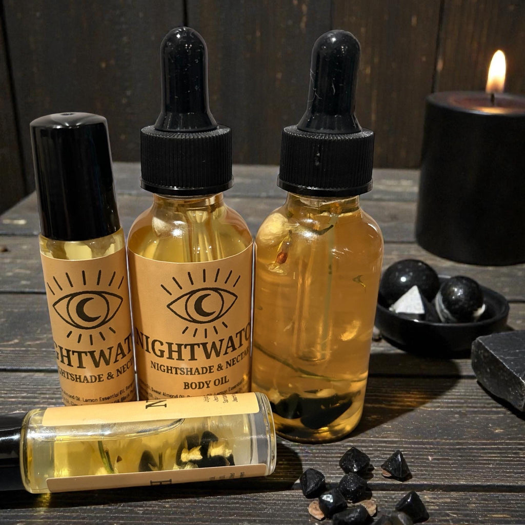 Nightwatch Dark Body Oil | Masculine Cologne Roller | Gift Set | Gift for Dad | Treat Yourself | Date Night| Fragrance for him | Ritual Oil