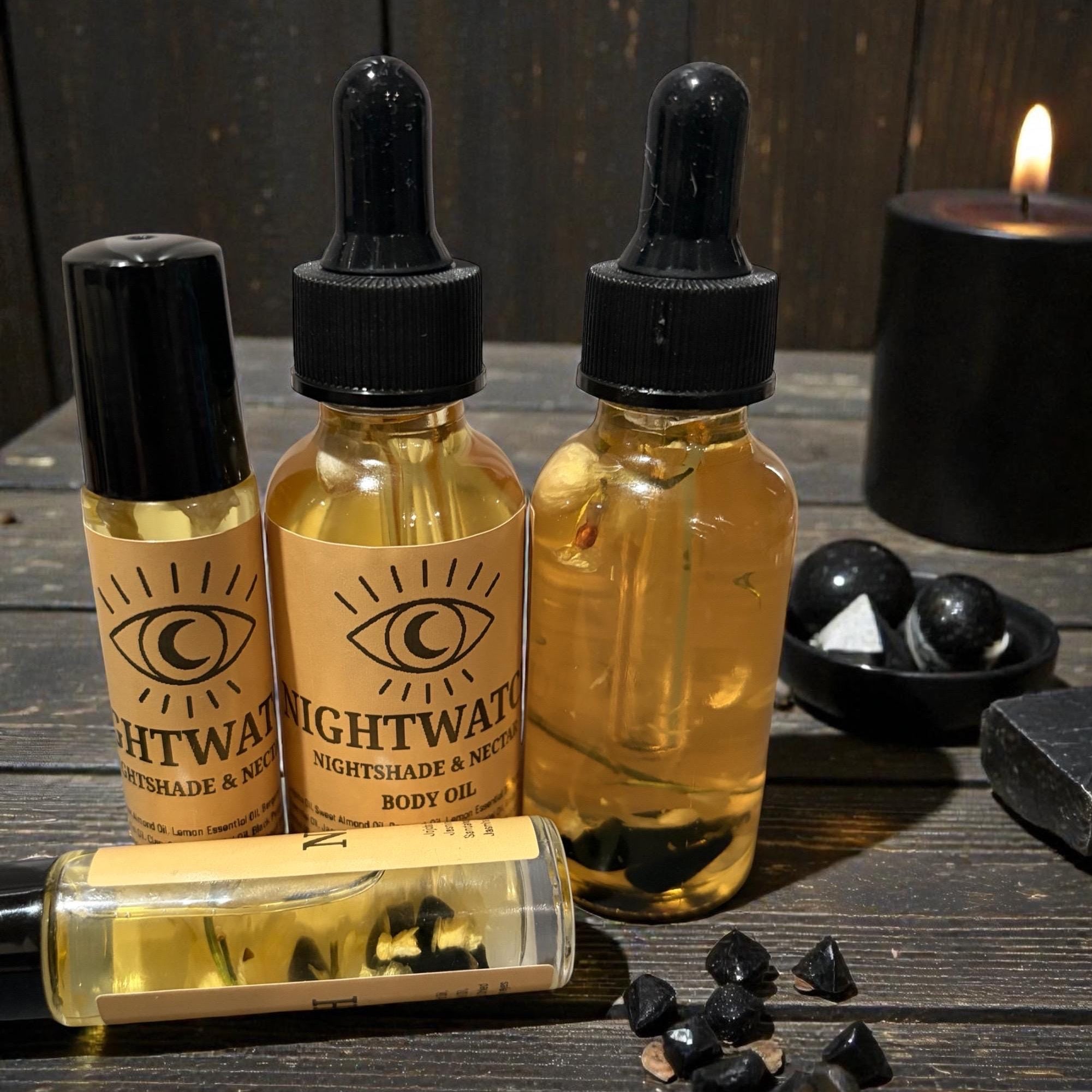 Nightwatch Dark Body Oil | Masculine Cologne Roller | Gift Set | Gift for Dad | Treat Yourself | Date Night| Fragrance for him | Ritual Oil