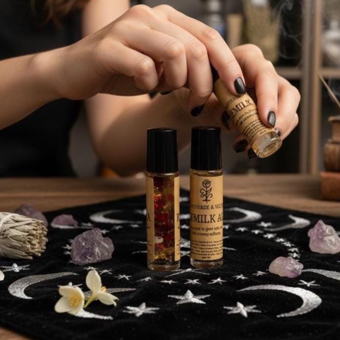 Rosemilk Aura Perfume Oil | Vanilla Rose Fragrance | 10ml Roller Oil | Self-love Ritual