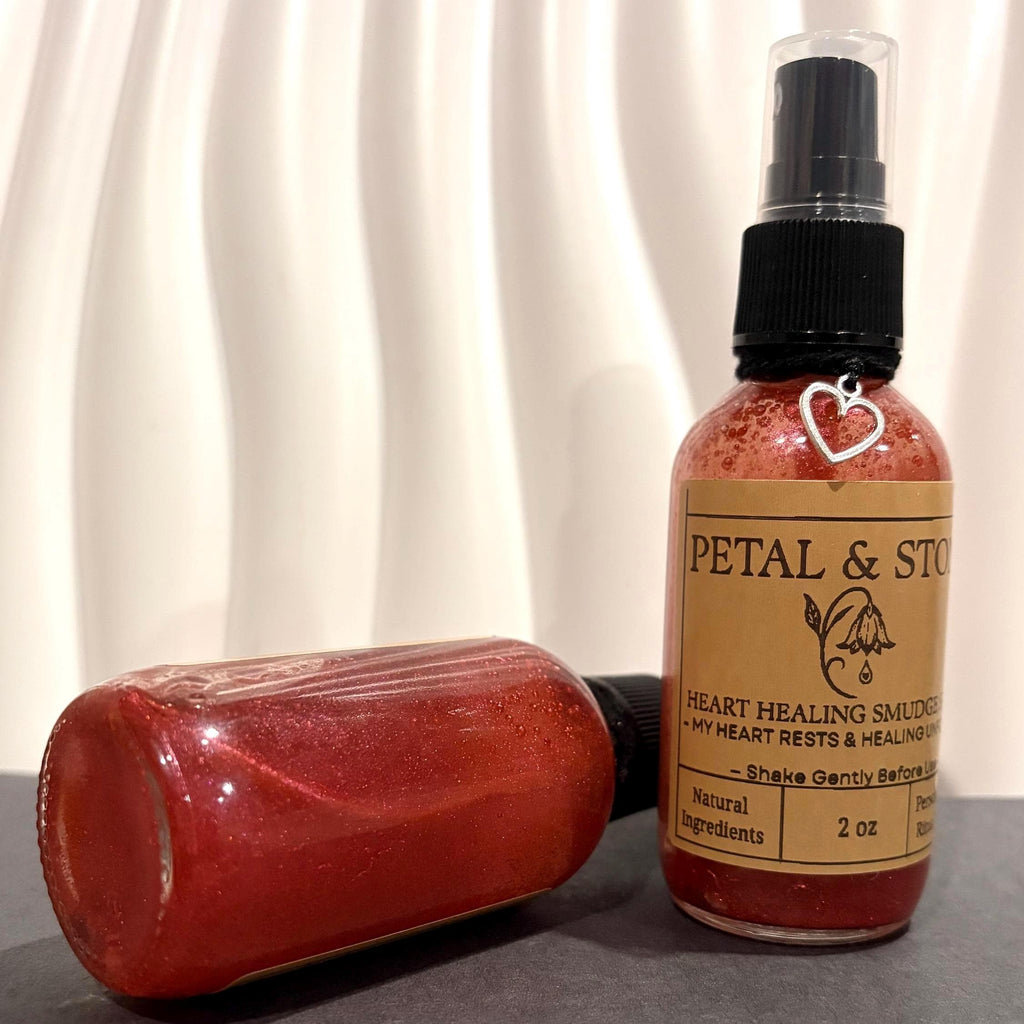 Petal and Stone | Heart Healing Smudge Spray | Rose, Chamomile, Neroli (2oz Ritual Spray)