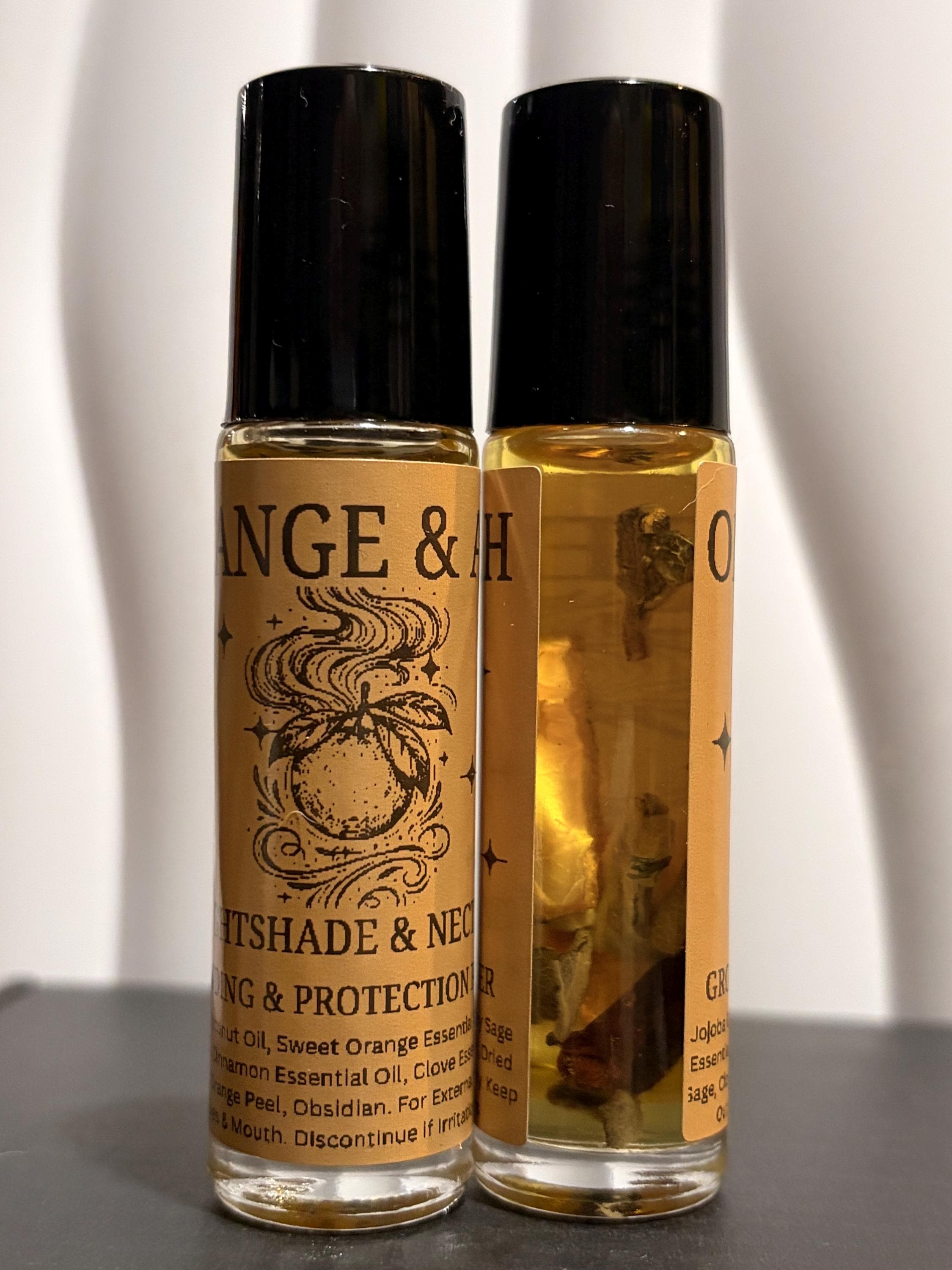 Orange & Ash Cleansing Ritual Set | Smudge Spray | Essential Oil Roller