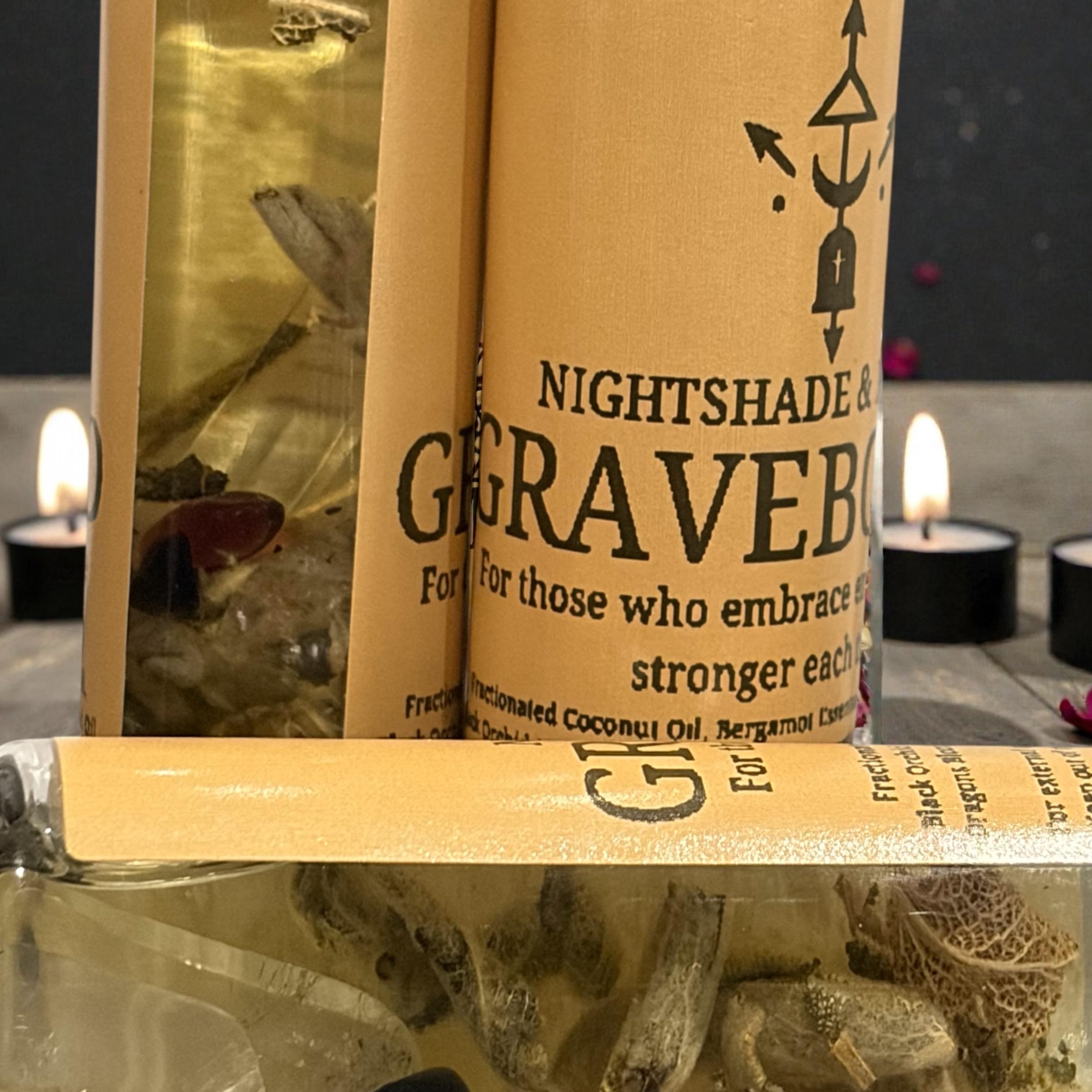 Gravebound | Gothic Witchy Cologne Oil | Incense, Myrrh & Patchouli Rollerball | Masculine Fragrance Oil | Black Orchid