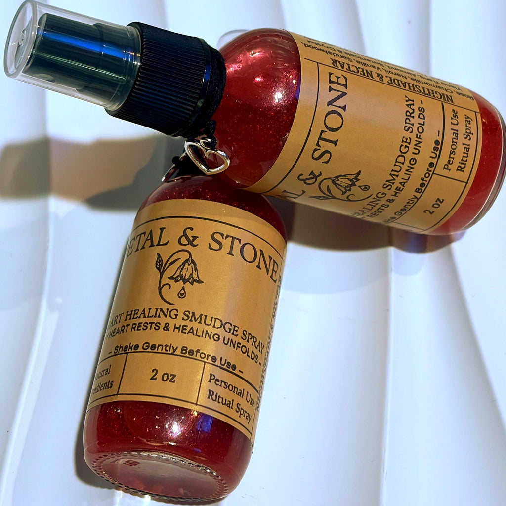 Petal and Stone | Heart Healing Smudge Spray | Rose, Chamomile, Neroli (2oz Ritual Spray)