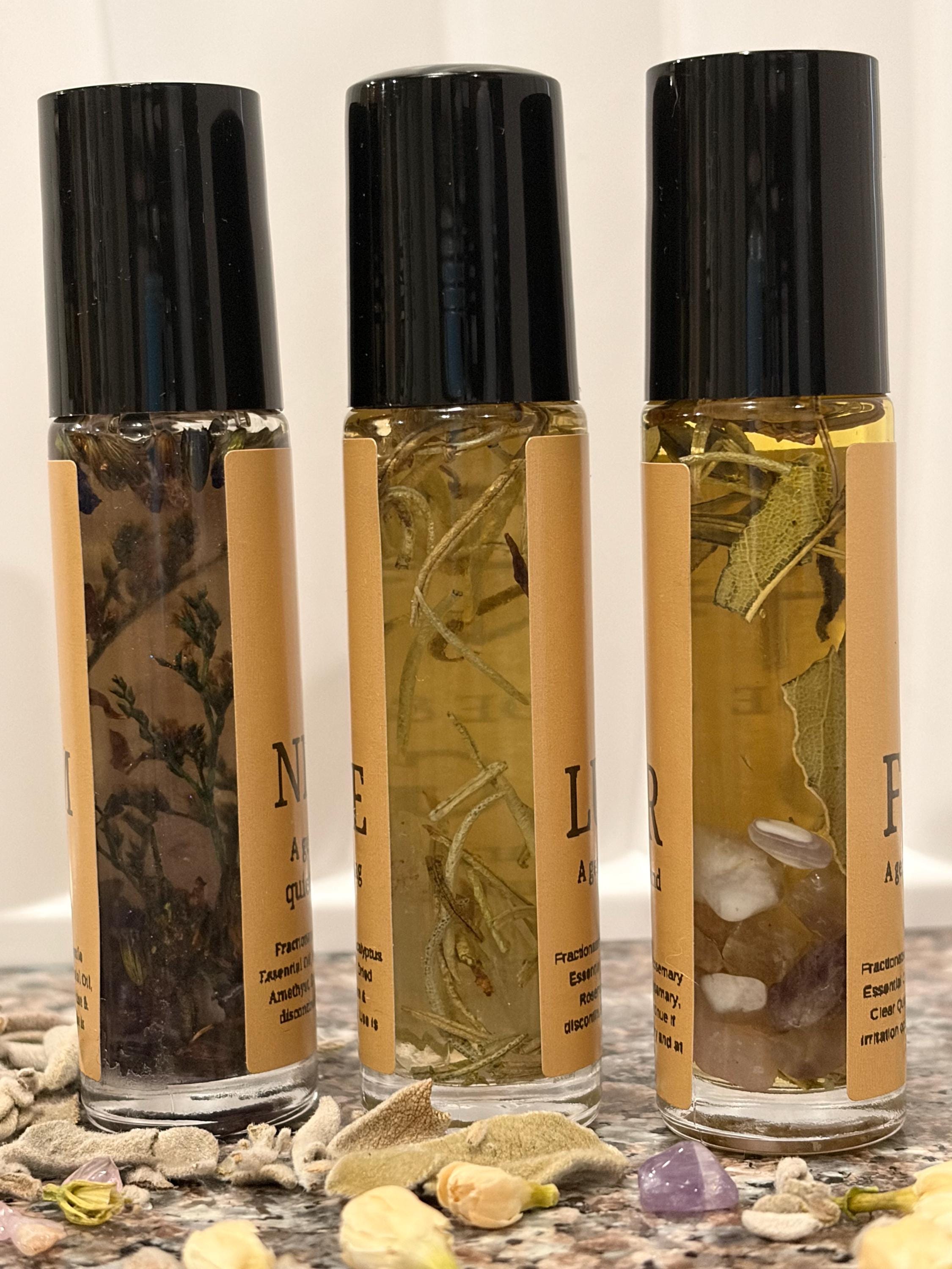 Essential Oil Roller Set | Clarity Focus Sleep | Witchy Self Care | 10ml bottles | Mental Health Gift | Personal Care | Treat Yourself