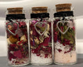 Self-Love Intention Jar | Pocket Ritual | Salt - Botanicals - Crystals | Handmade Alter Jar | 10ml
